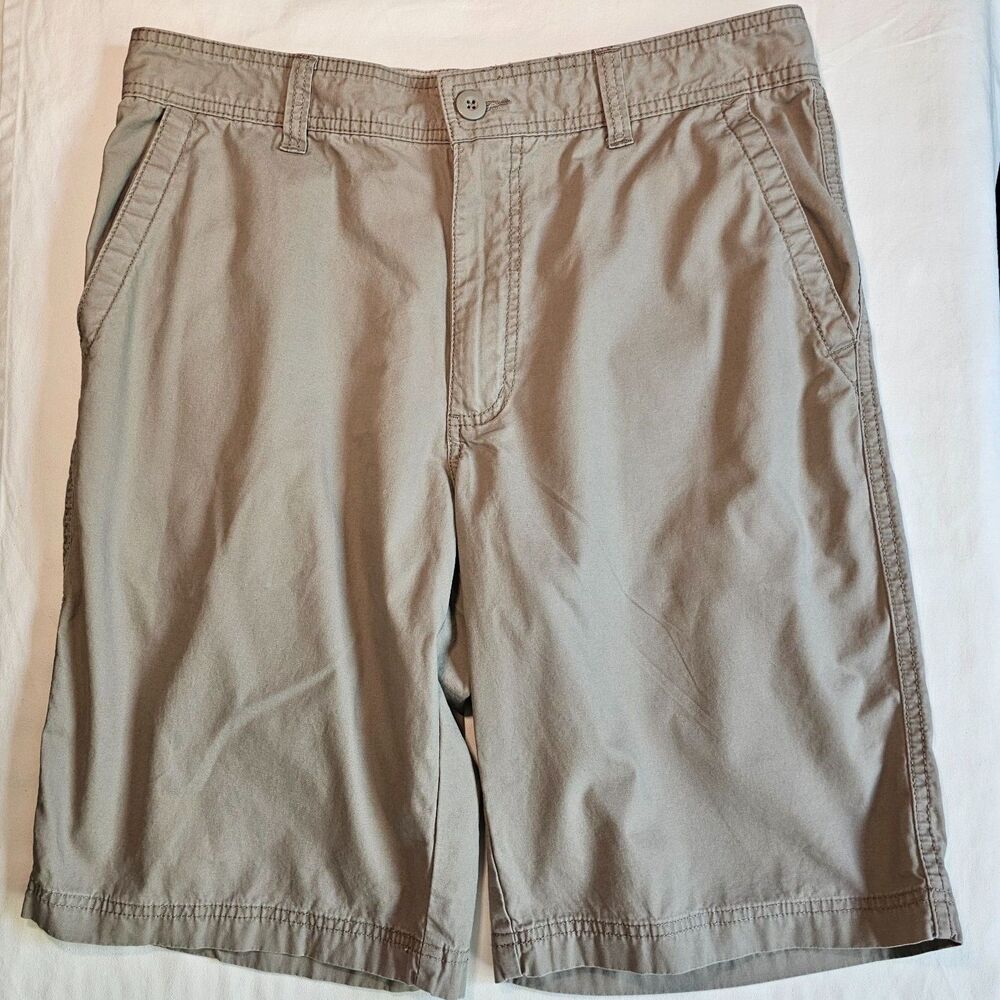 Junction West Men's Khaki Bermuda Shorts 100% Cotton sz 34